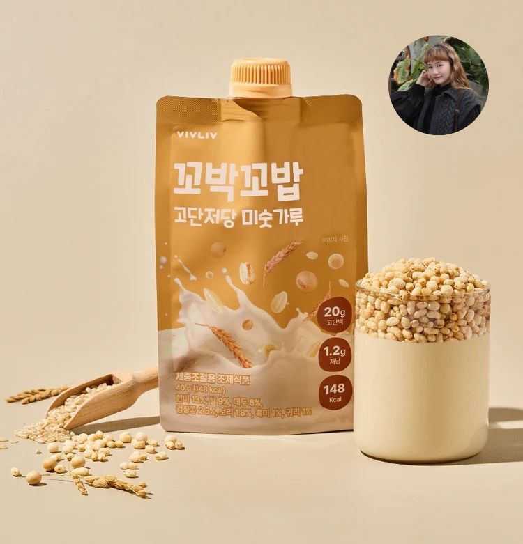 VIVLIV低糖高蛋白便攜式手搖奶昔40g 7入 (穀物口味）