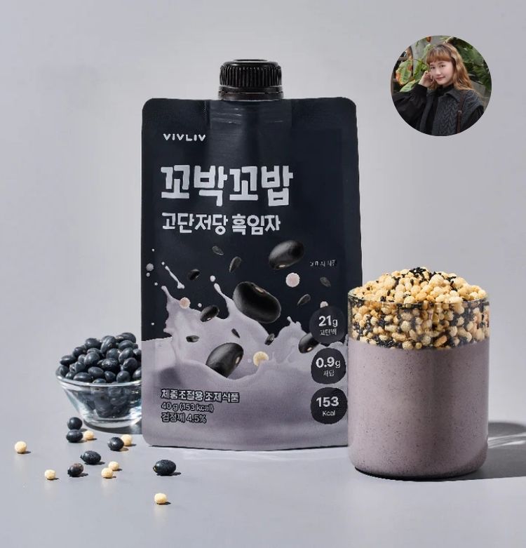VIVLIV低糖高蛋白便攜式手搖奶昔40g 7入 (芝麻口味）